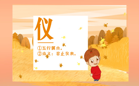 仪字起名的含义是什么 仪字起名的含义是什么